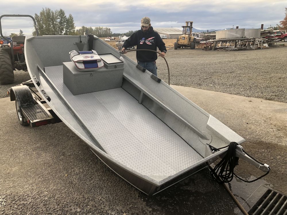 Small Aluminum Fishing Boat - White Water Prams made by Koffler Boats ...