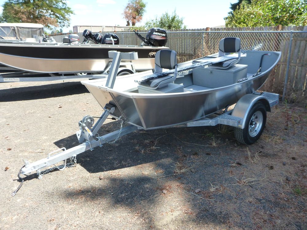 Small Aluminum Fishing Boat - White Water Prams made by Koffler Boats, Inc.  (541) 688-6093