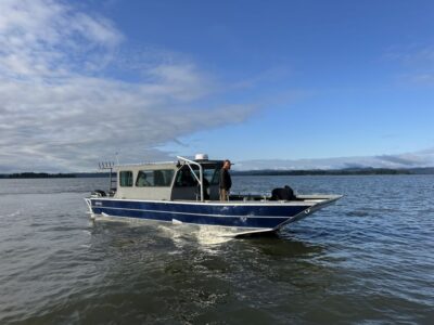 Landing Craft 31-34′ x 108″ – Sky from Juneau Tours